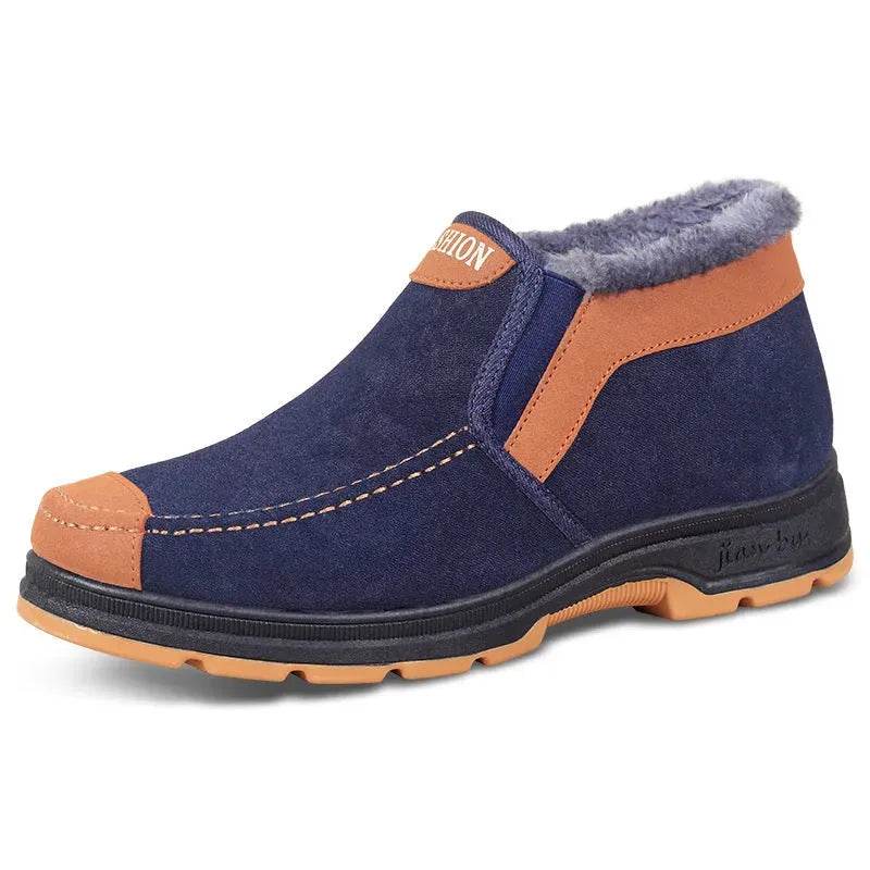 Men's Traditional Cotton Shoes Warm With Velvet Winter Boot - Velora