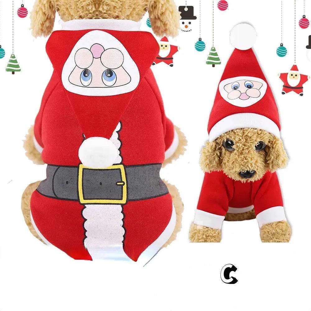 Christmas Pet Supplies Clothes Cat Cotton Clothes - Velora