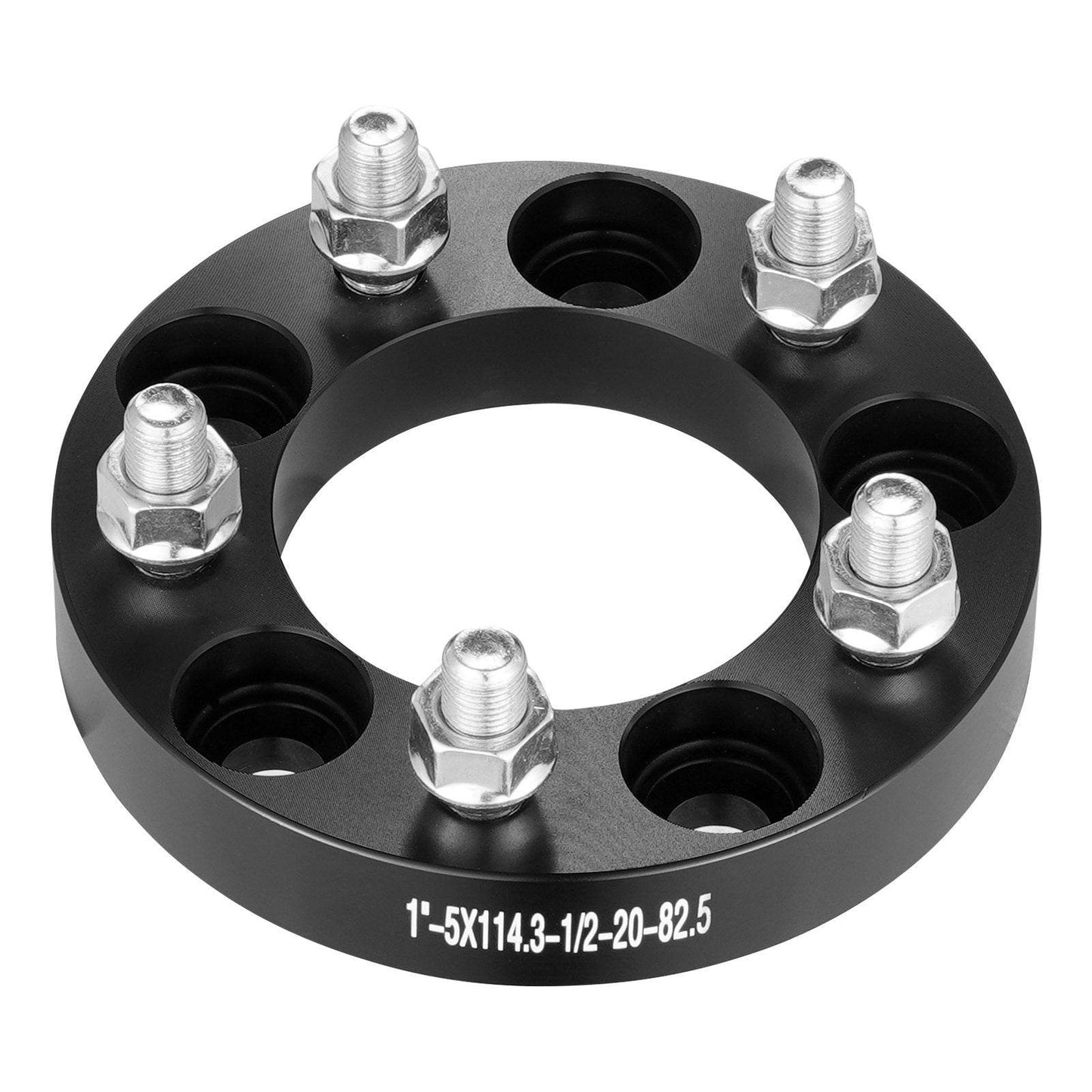 Wheel Spacers Wheel Adapters 5 Lug Forged Spacer 4 PCS Black - Velora