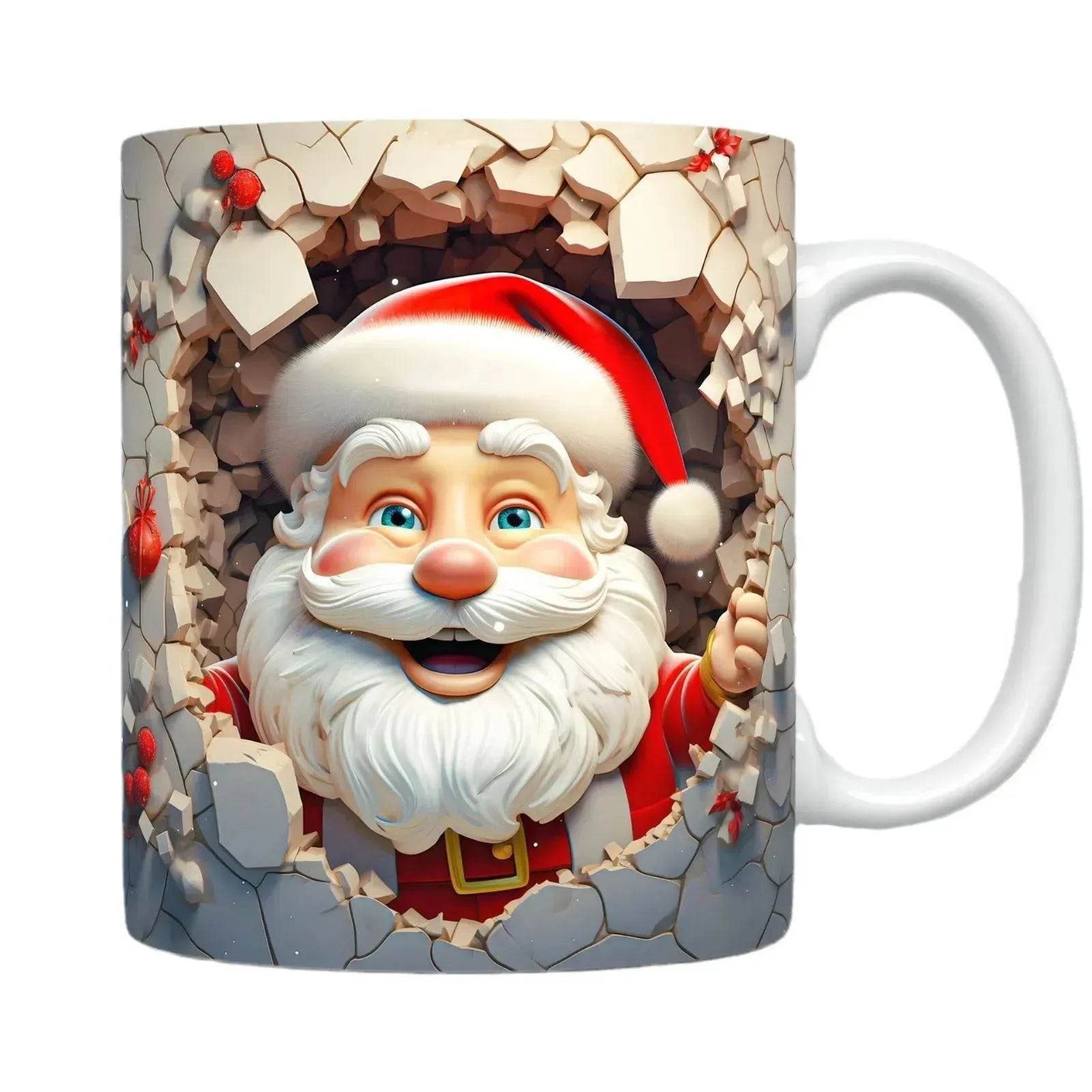 Creative 3D Christmas Ceramics Mug Christmas gift - Velora