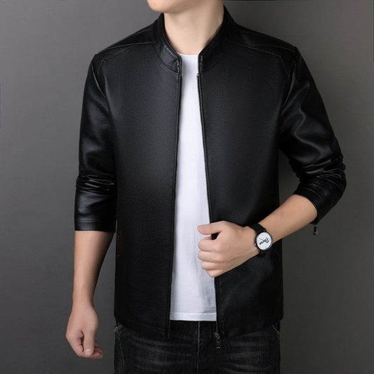 PU Leather Coat Men's Leather Jacket - Velora