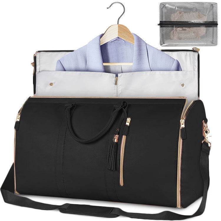 Large Capacity Travel Duffle Bag Women's Handbag Folding Suit Bag Waterproof Clothes Totes - Velora