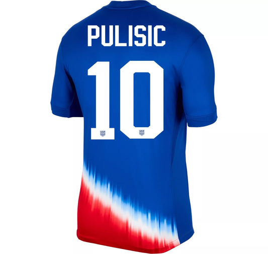 Pulisic 10# Home Soccer Jersey Copa America 2024 (US Alpha Medium Regular Regular Blue)