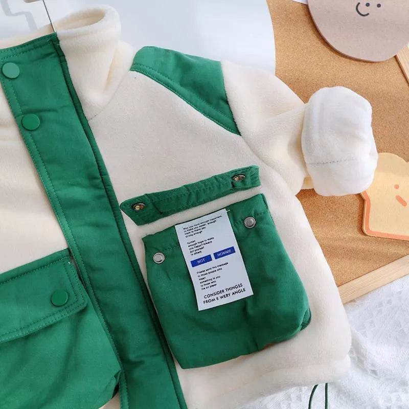 Children's Polar Fleece And Fleece Thickened Coat - Velora