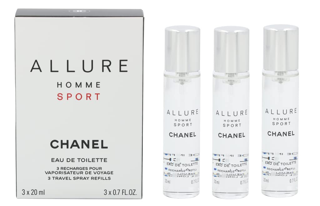 Chanel Allure Homme Sport Voyage Spray Refills (3 Units) 3x20ml