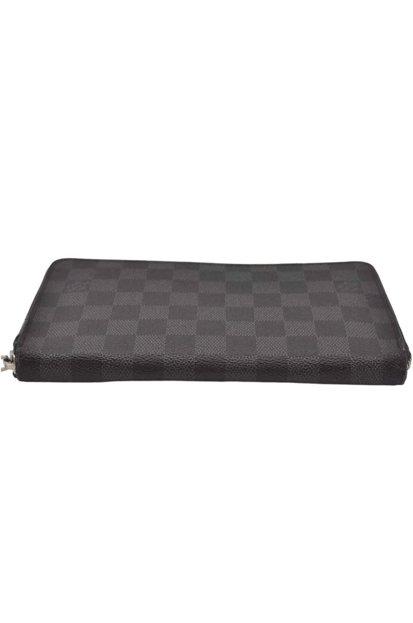 Louis Vuitton Damier Graphite Zippy Organizer Wallet N63077 LV 8122K - Velora