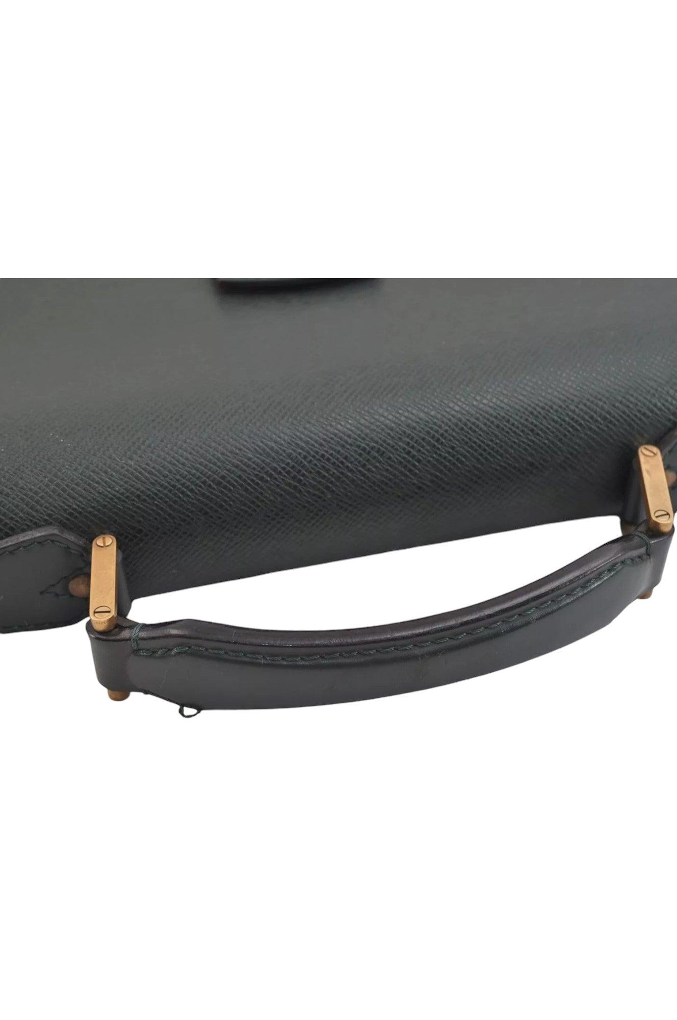 Louis Vuitton Taiga Serviette Kourad Briefcase Green M30074 LV 8936K - Velora