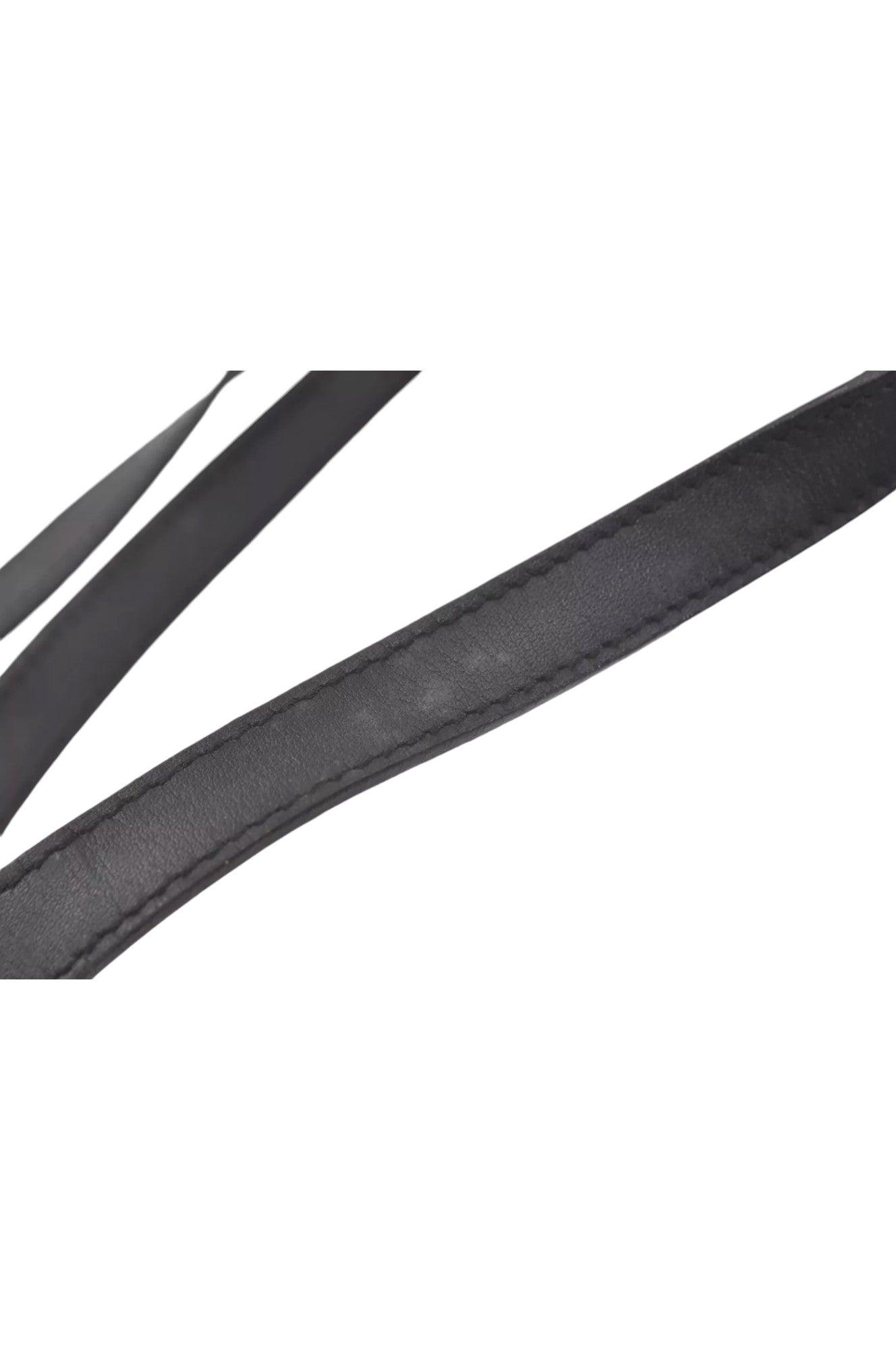 GUCCI Vintage Shoulder Tote Bag GG Canvas Leather 31244 Black 7900K - Velora