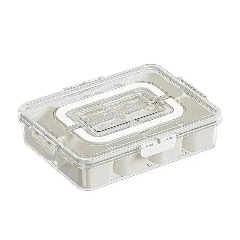 8-Grid Divided Serving Tray - Cream White - Velora