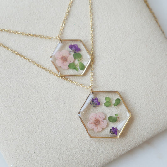 Collier Chloé rose - Velora