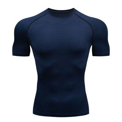 Solid color quick-drying bottoming short sleeve fitness t-shirt top - Velora