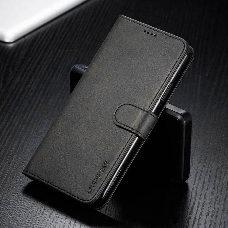 Luxury Leather iphone Case Flip Cover Card Holder Wallet Businessman Style - Velora