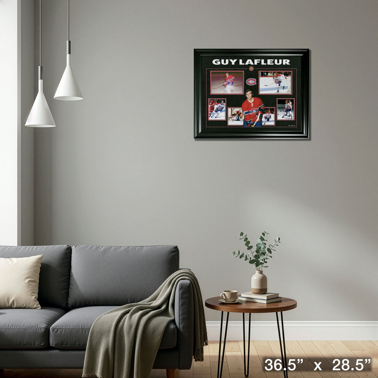 Guy Lafleur Framed Print Multi Photo Collage