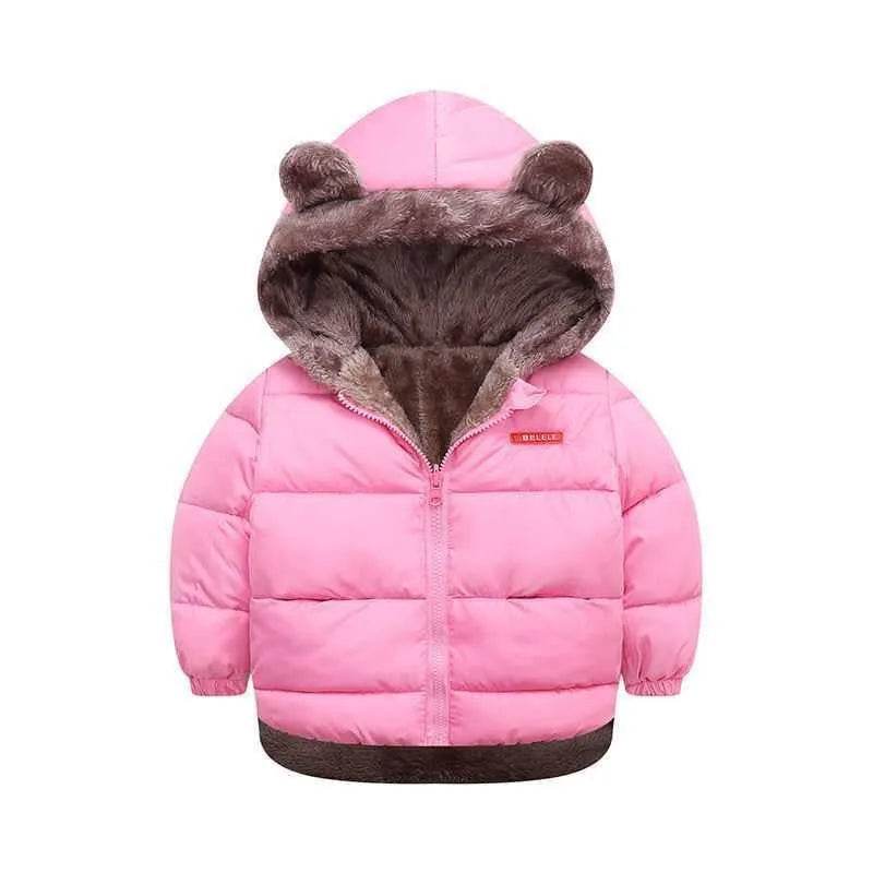 Children Boy's Cotton-padded Fleece Lined Puffer Winter Jacket for Kids - Velora