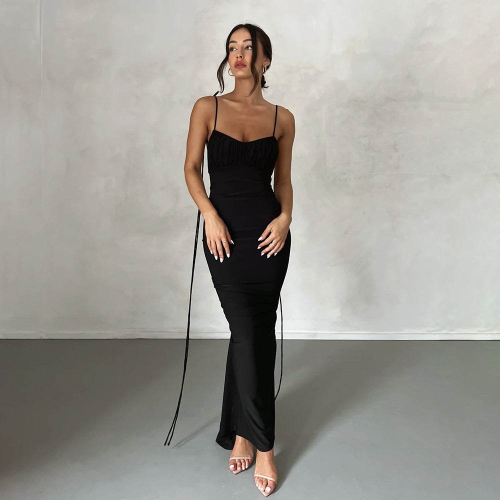 Women's Nightdress With No Back - Velora