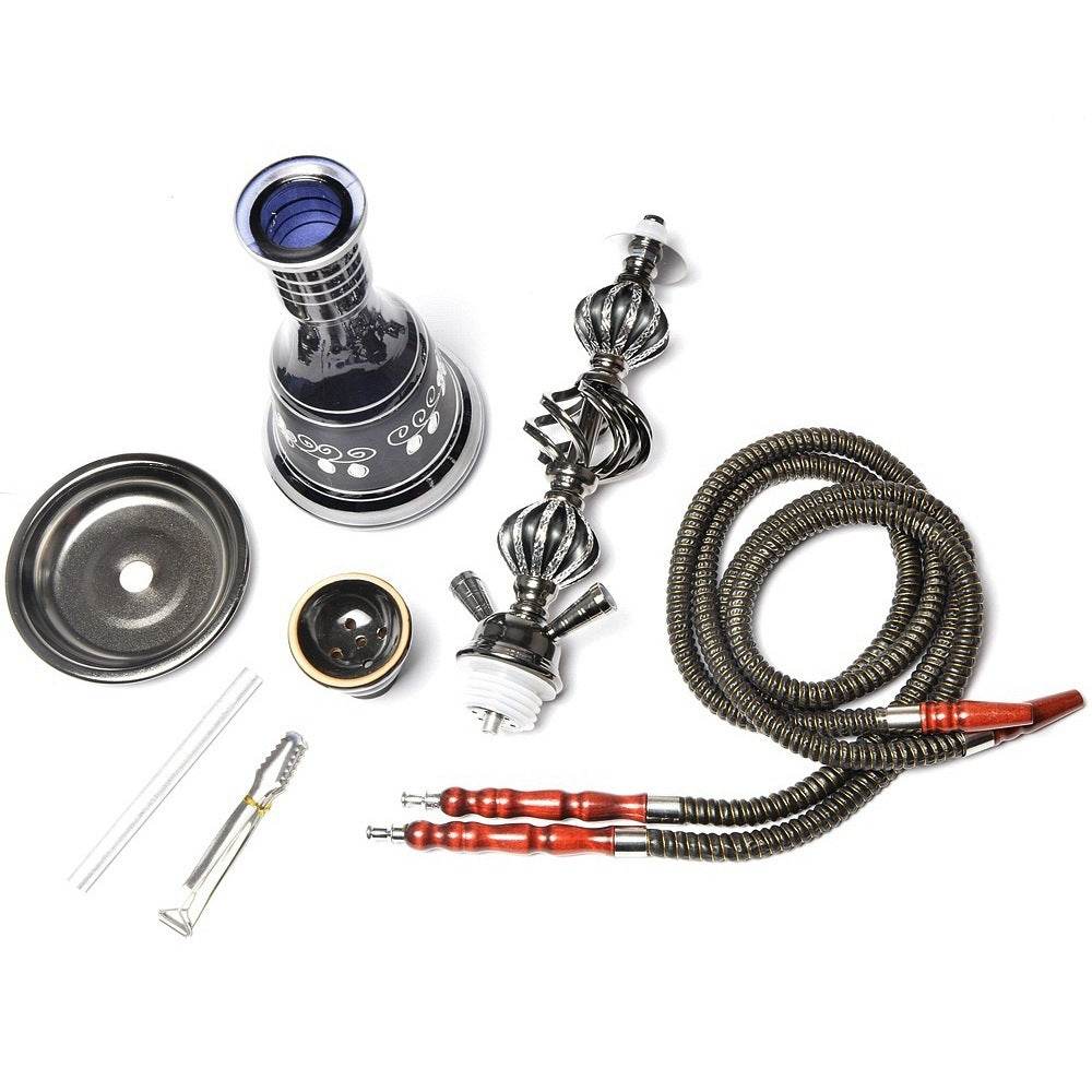 Double pipe glass hookah - Velora