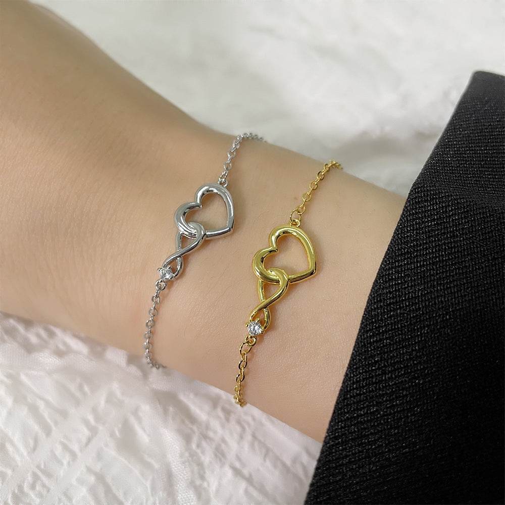 Heart-shape Bracelet Fashion Jewelry Versatile Love Bracelet Gift For Girlfriend Valentine's Day - Velora