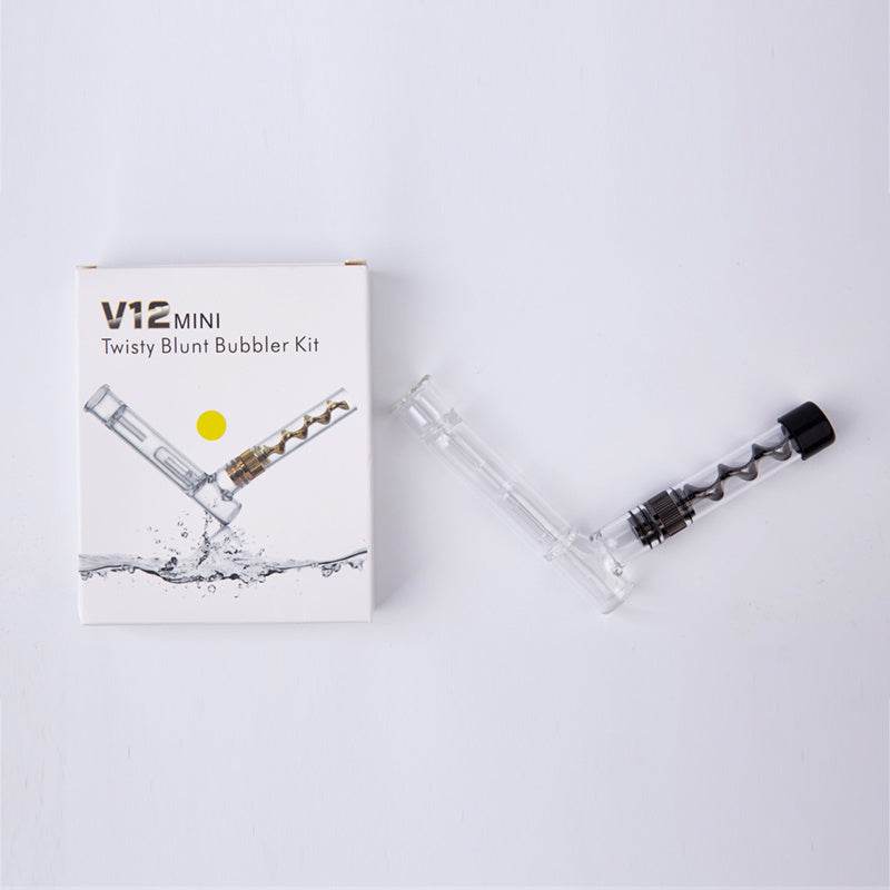 V12mini Hookah Set Spiral Pipe Atomizer Pipe Glass Twisty Blunt Smoker - Velora