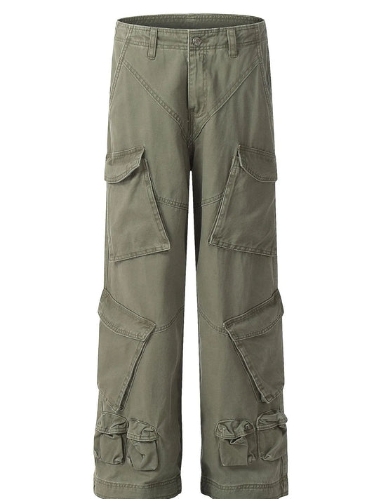 Men's Wide Leg Cargo Pants - Velora