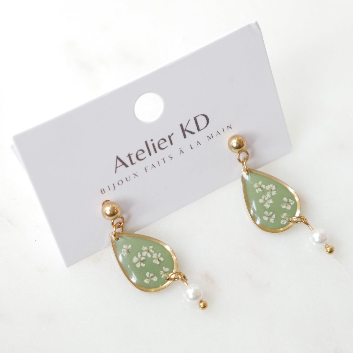 Boucles d'oreilles perla - goute 16mm - Edition spéciale automne 2025 - Velora