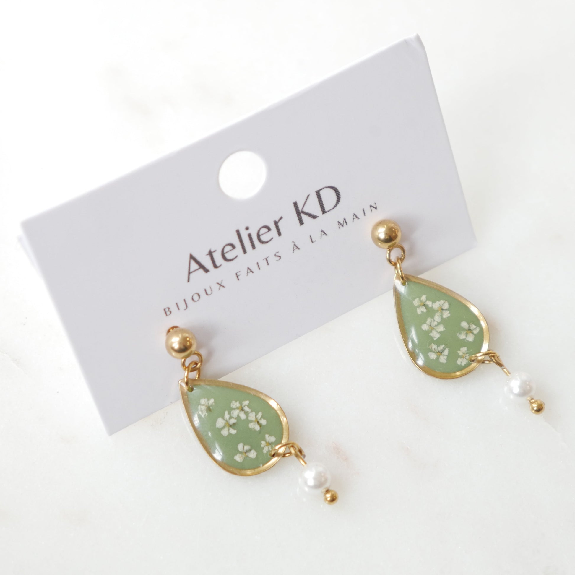 Boucles d'oreilles perla - goute 16mm - Edition spéciale automne 2025 - Velora