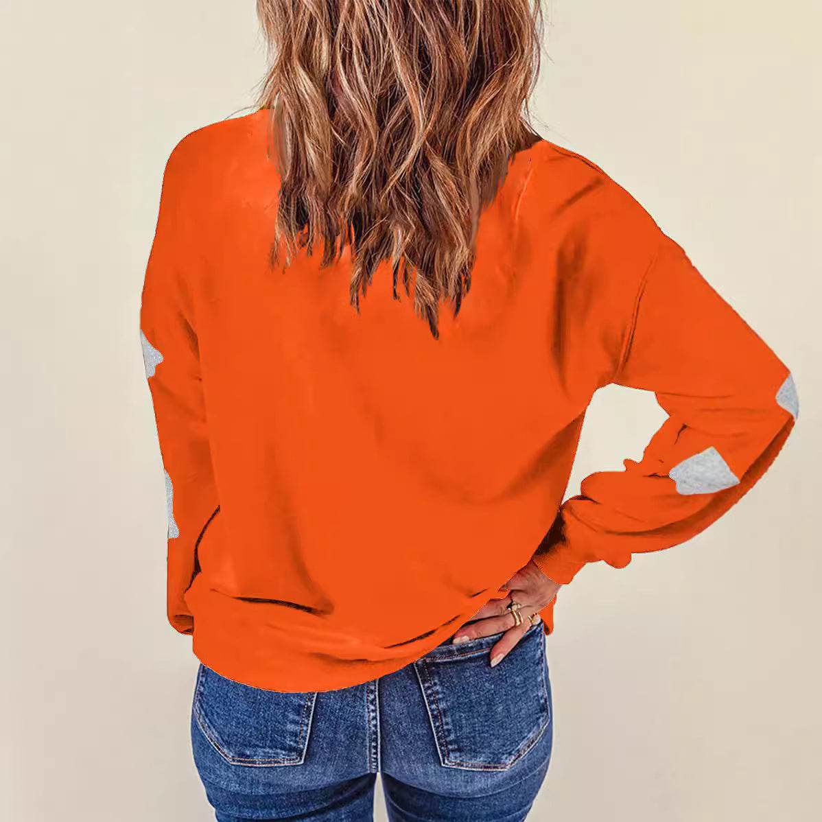Halloween Ghost Top Loose Casual Pullover - Velora