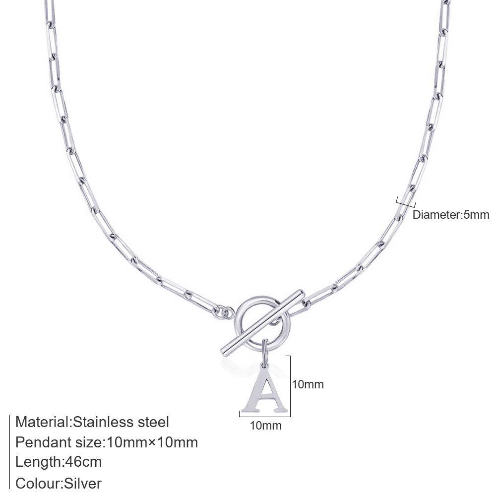 26 Letters Pendant Necklace For Women - Velora