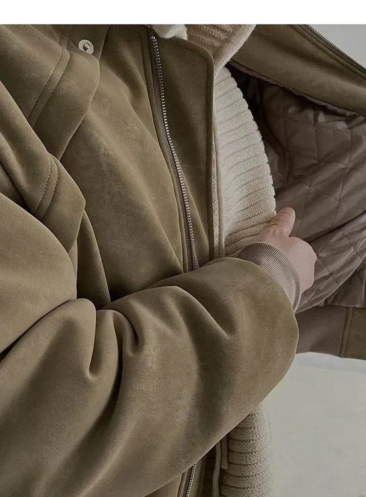 Retro Suede Street Hip pop Fashion Jacket for Men - Velora