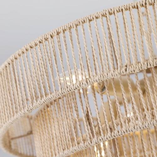 Luxury Craft Bohemian Woven Chandelier - Velora