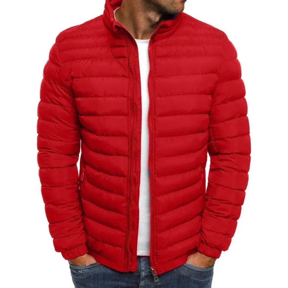 Autumn Winter Windproof Long Puffer Jackets for Men Cotton Padded - Velora