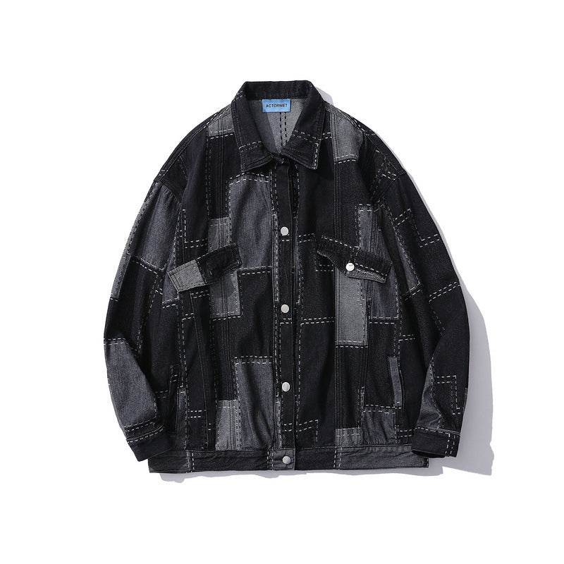 Black Denim Cardigan Jacket New Men And Women - Velora