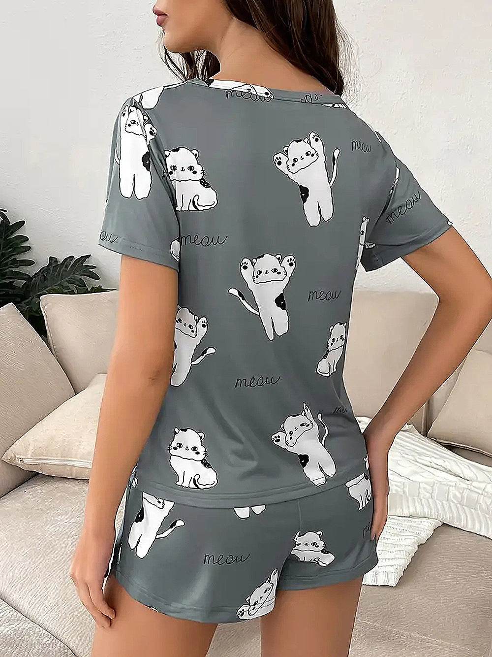 2 piece Pyjamas set women Night sleepwear and Loungewear - Velora