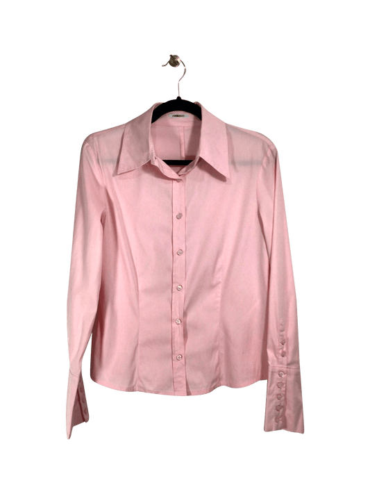 AMBIENTE Regular fit Button-down Top in Pink - 6 - Velora