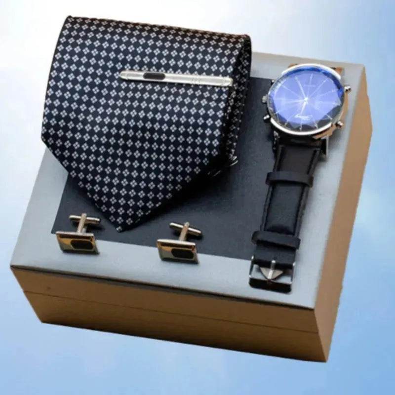 Practical Gift With Hand Gift Business Gift box Suit tie and Wrist Watch - Velora