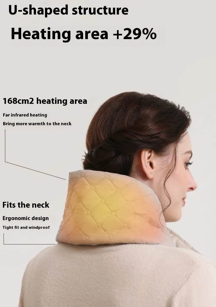 Electric Heating Scarf 3 Gear Heating Pads Outdoor Warm Heated Scarf USB Heater Thermal Shawl Neck Brace Warm Bib For Women Men - Velora