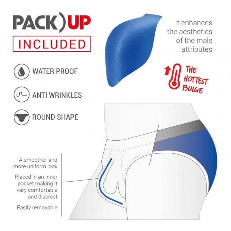 Simple Floral Printed Men's Underwear Swimming Trunks Briefs - Velora