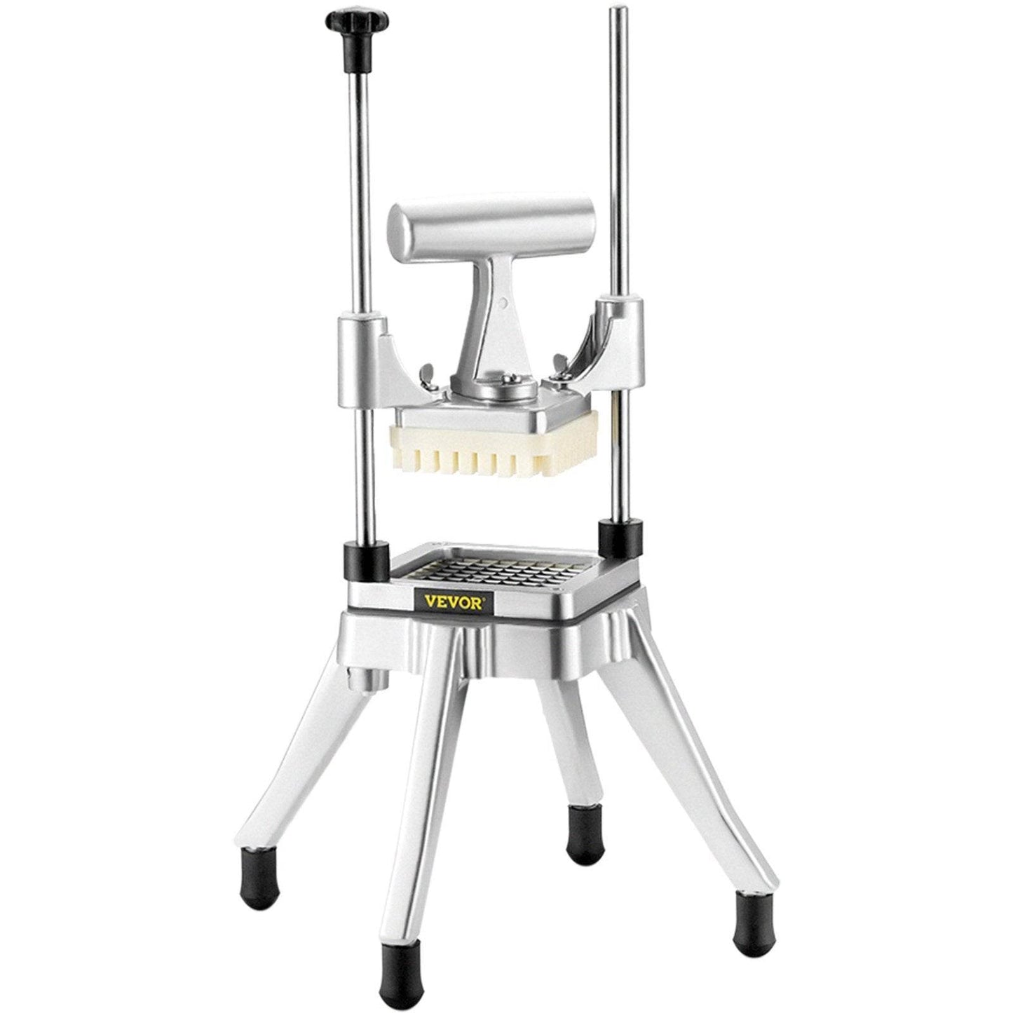 Commercial Vegetable Fruit Chopper, Stainless Steel French Fry Cutter With 4 Blades - Velora