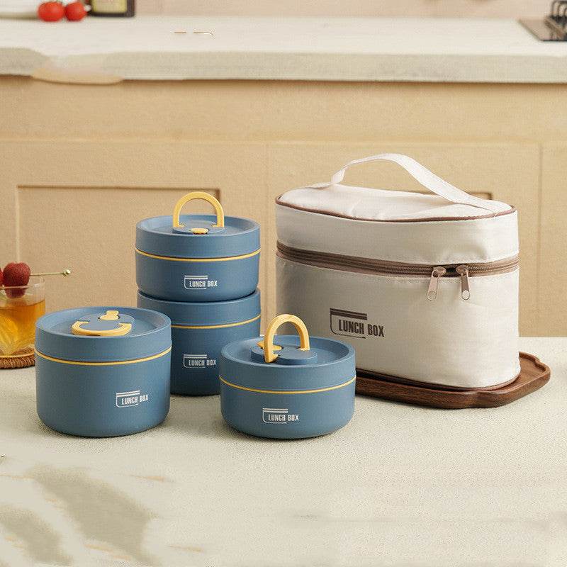 Portable Insulated Work Lunch Box and Canvas Lunch Bag - Velora