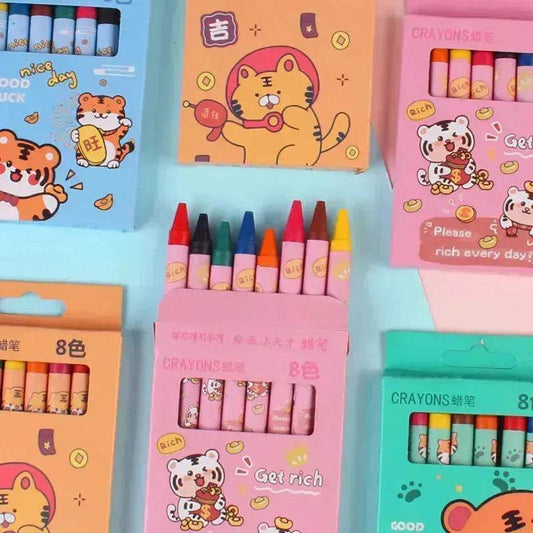 Stylish And Personalized Crayon Children's Student Painting Coloring Crayon - Velora