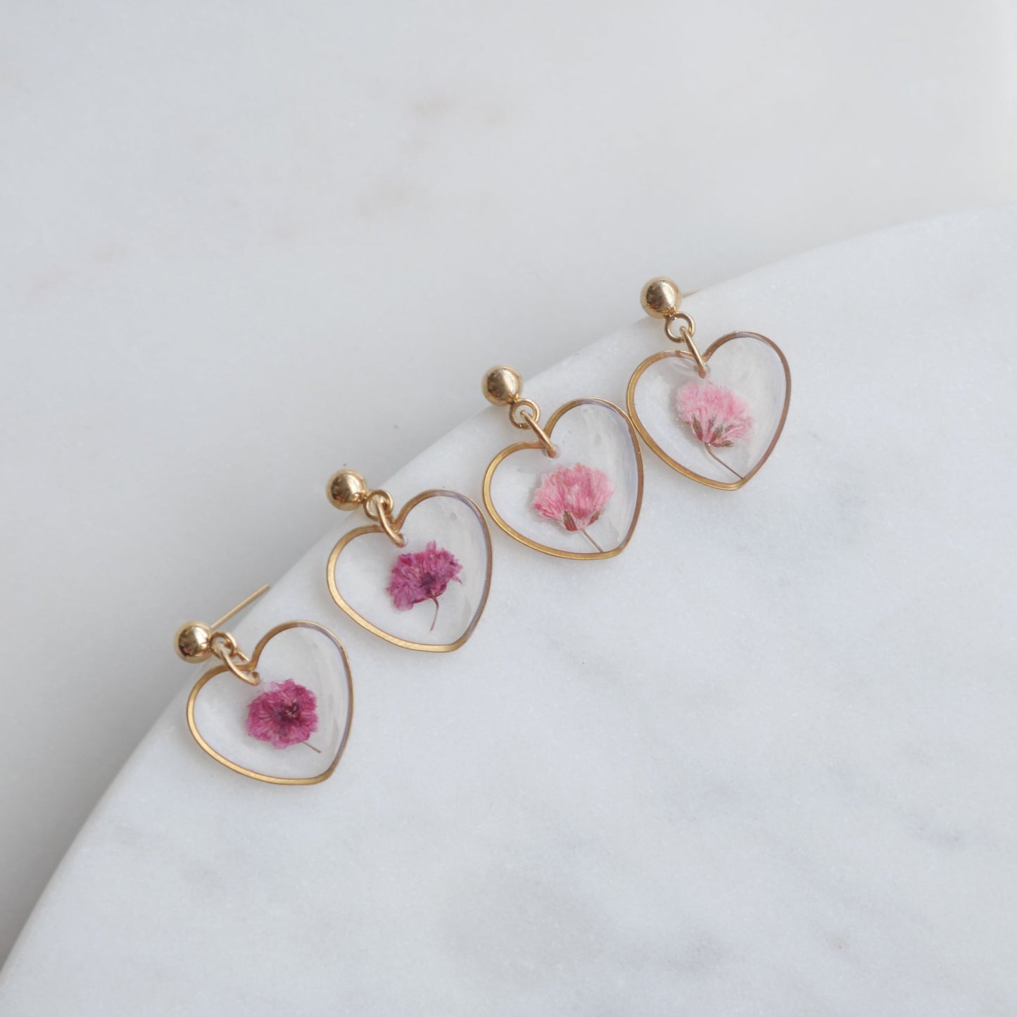 Boucles d'oreilles Gigi - coeur (moyen 15mm) - Velora
