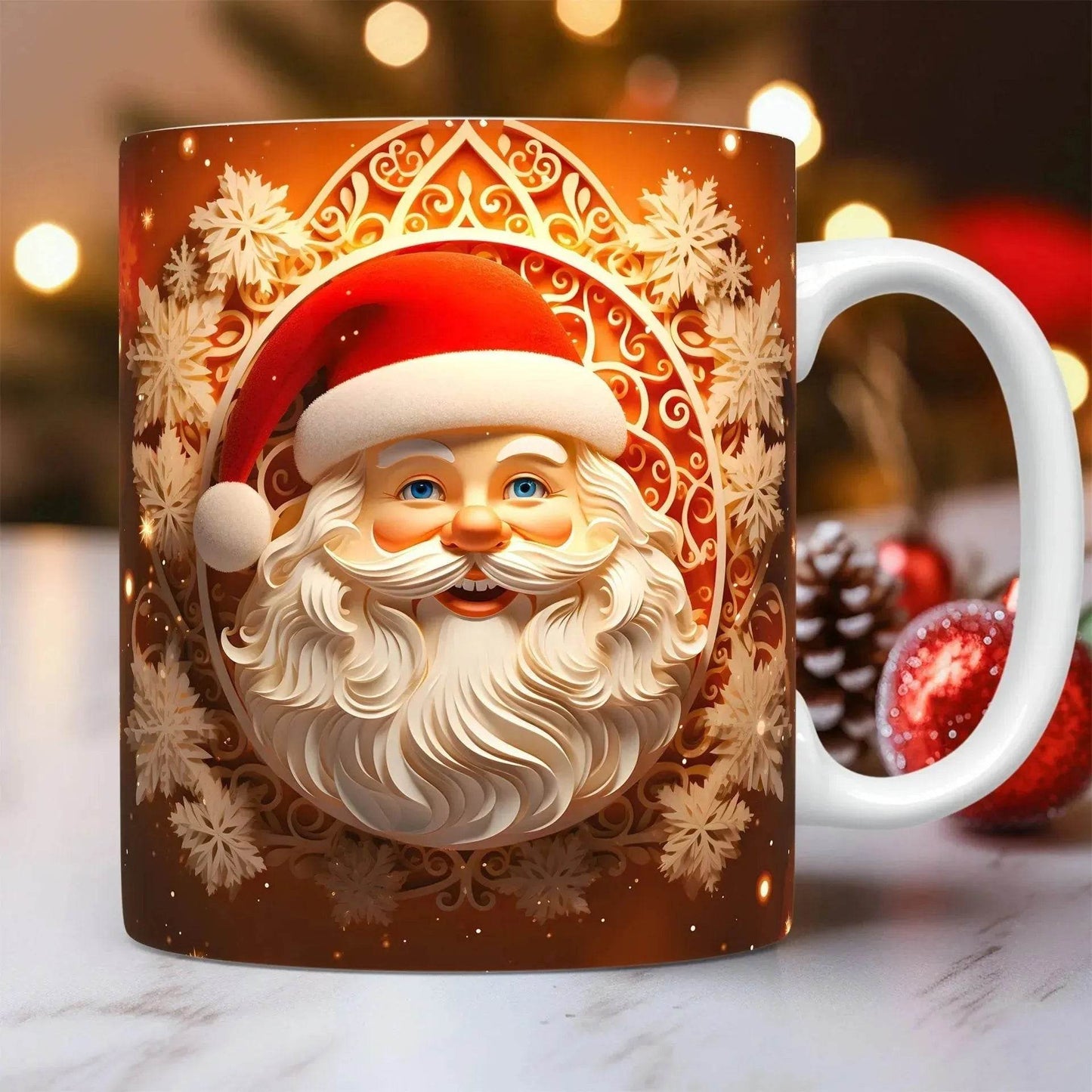 Creative 3D Christmas Ceramics Mug Christmas gift - Velora