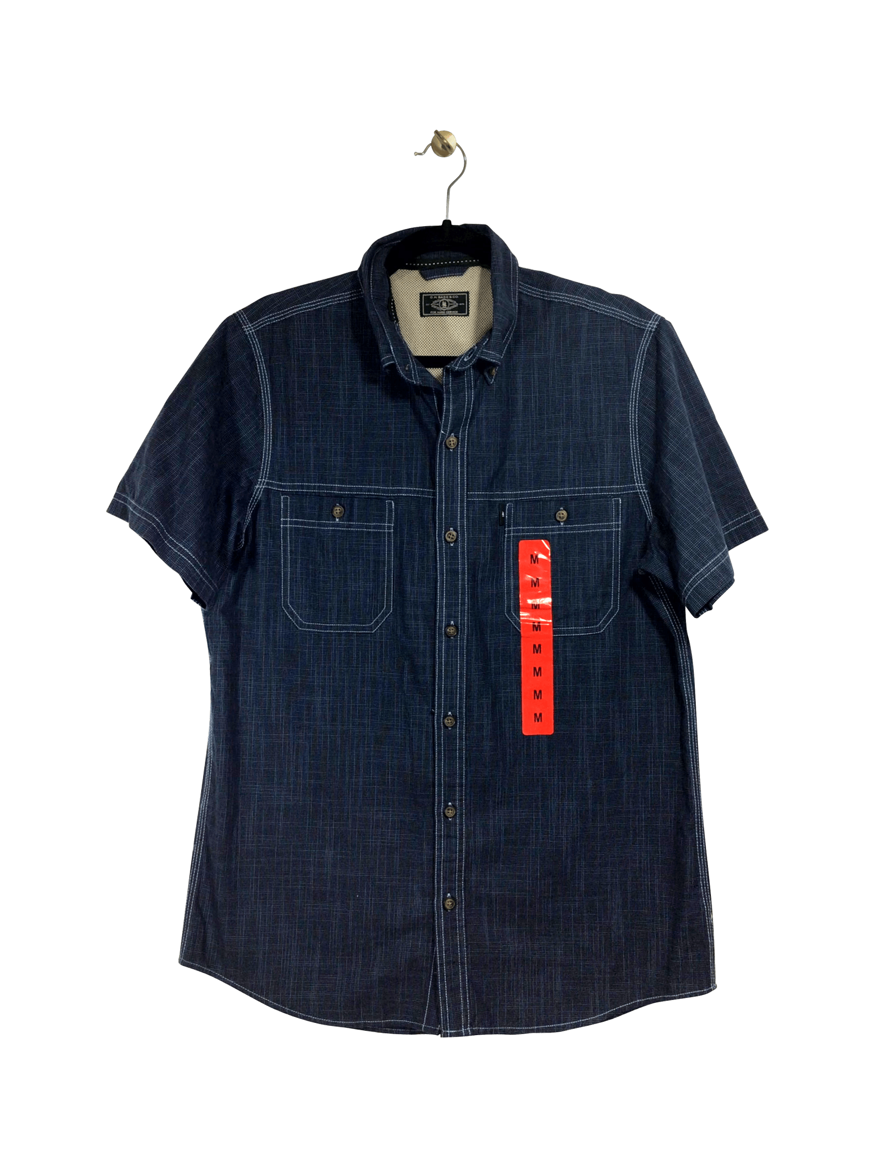 G.H. BASS & CO. Button-down Top Regular fit in Blue - M - Velora