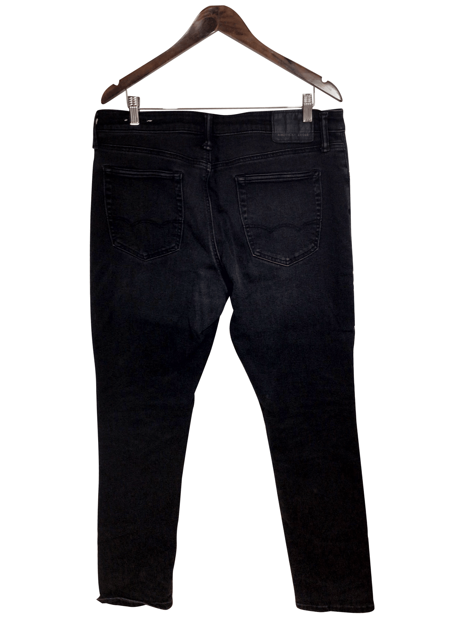 AMERICAN EAGLE Straight-legged Jeans Regular fit in Black - 36x32 - Velora