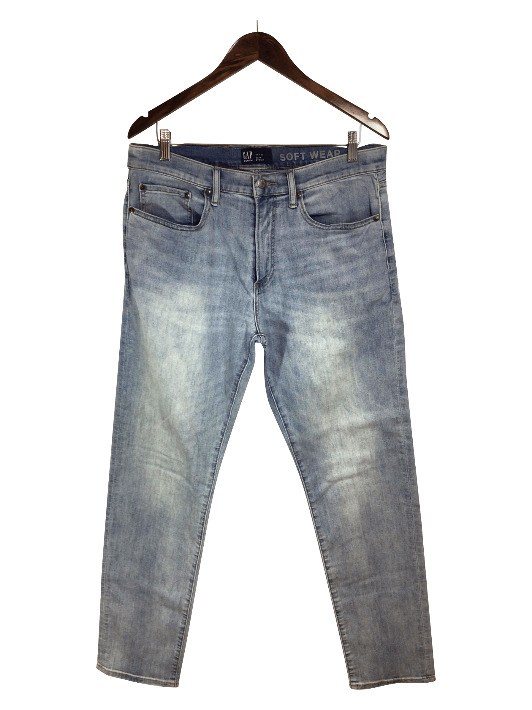 GAP Straight-legged Jeans Regular fit in Blue - 34x32 - Velora