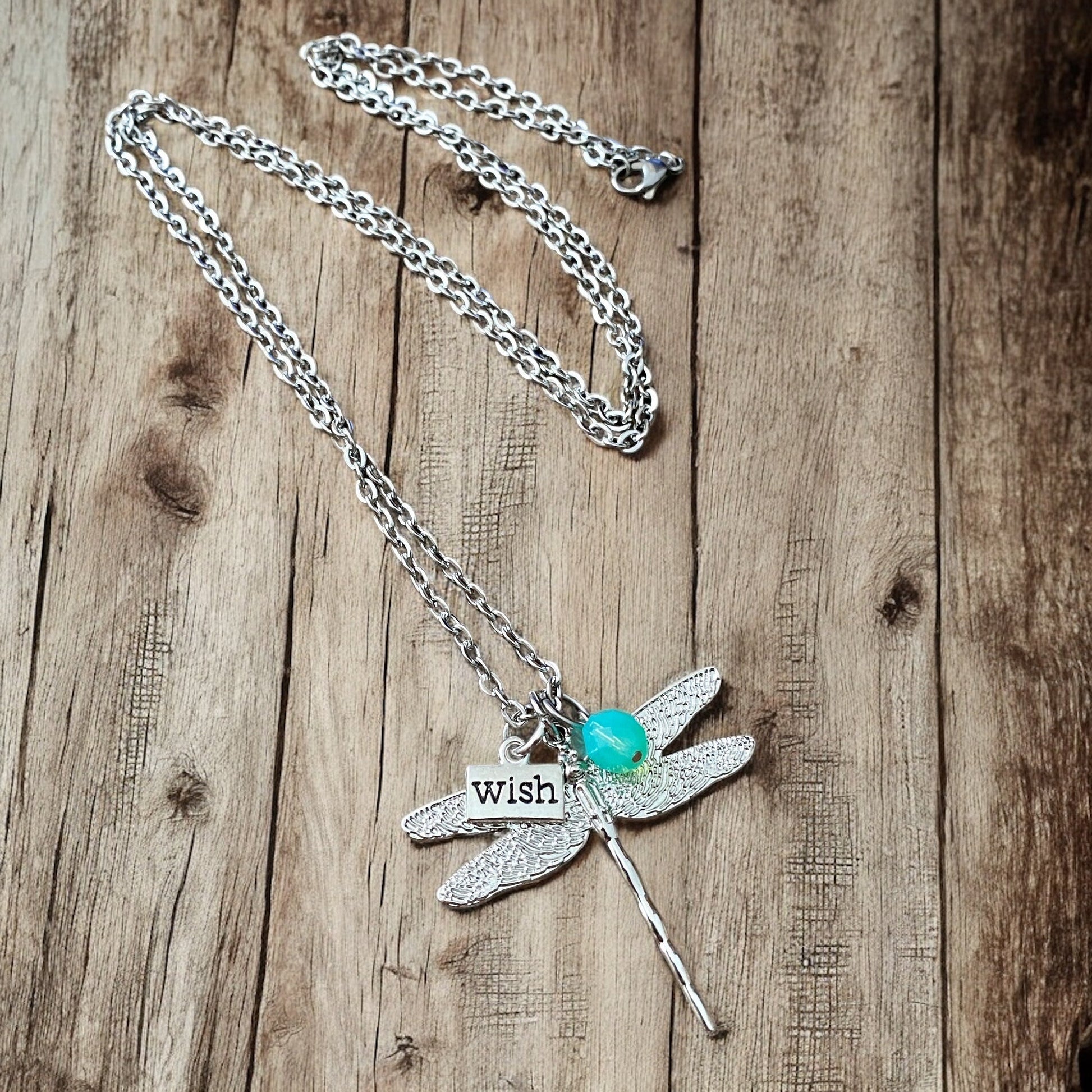 Classic Dragonfly Necklace - Velora