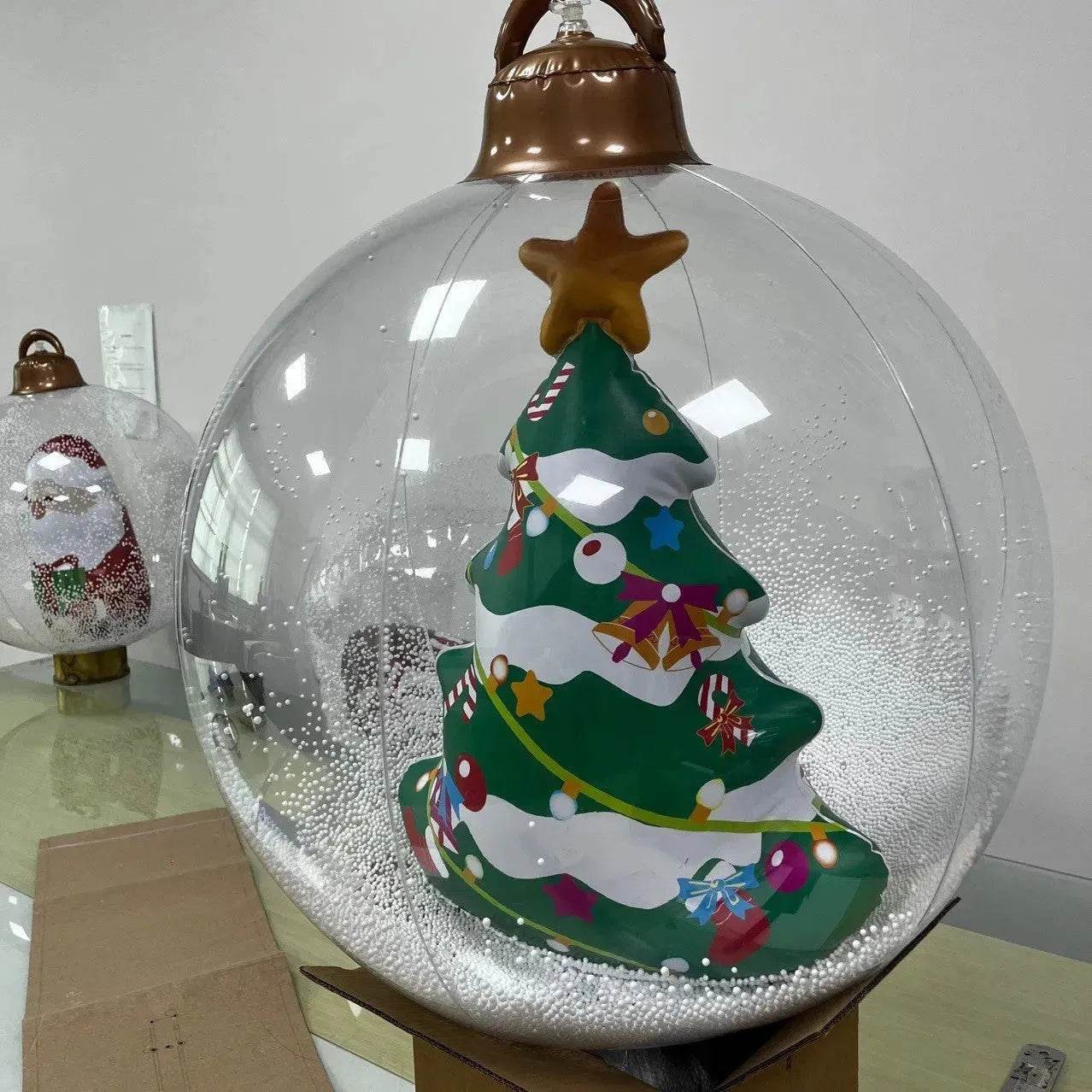 Inflatable Snowman Santa Claus Hanging Christmas Ball decoration - Velora