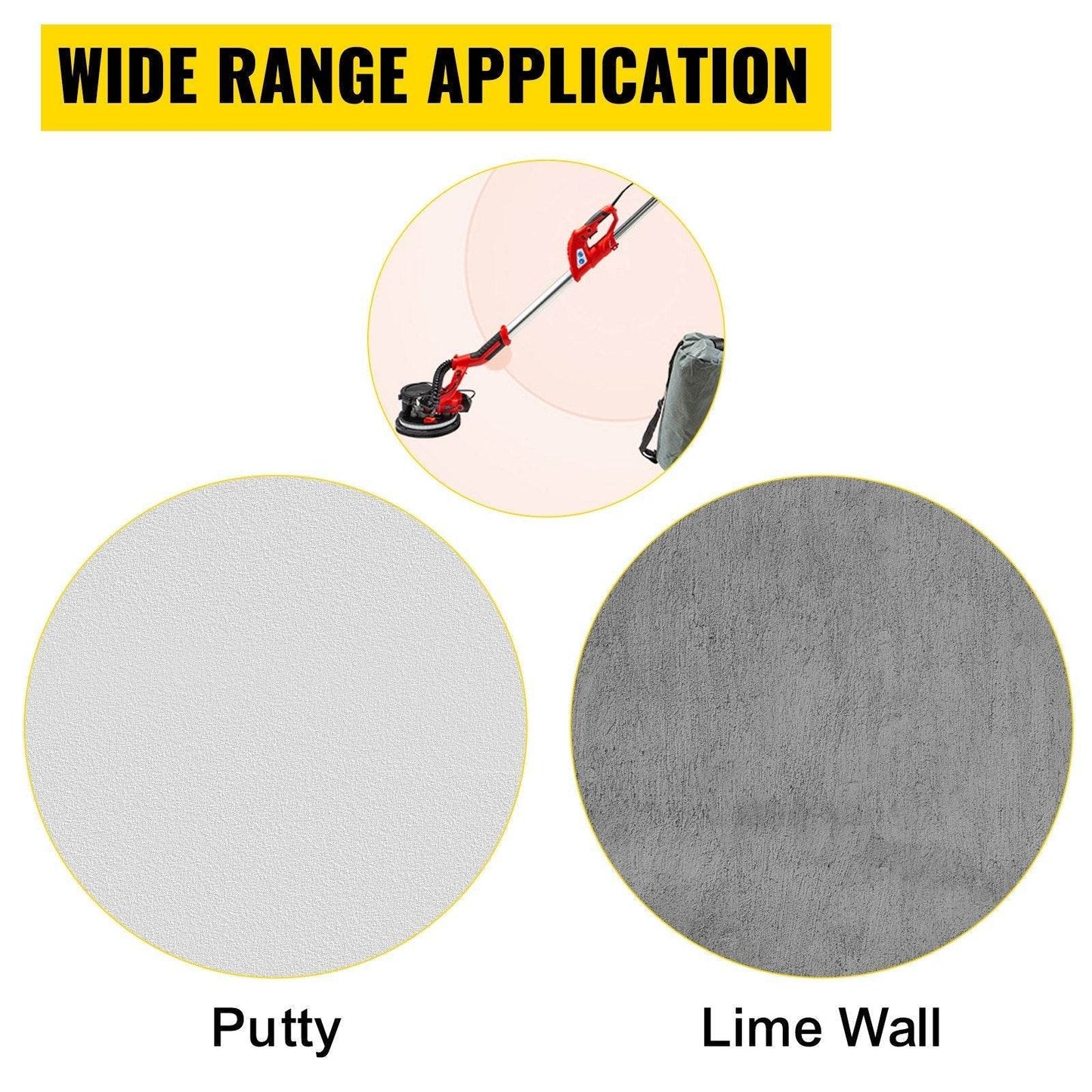 Automatic Drywall Electric Sander 7-speed Control Sheetrock Sander - Velora