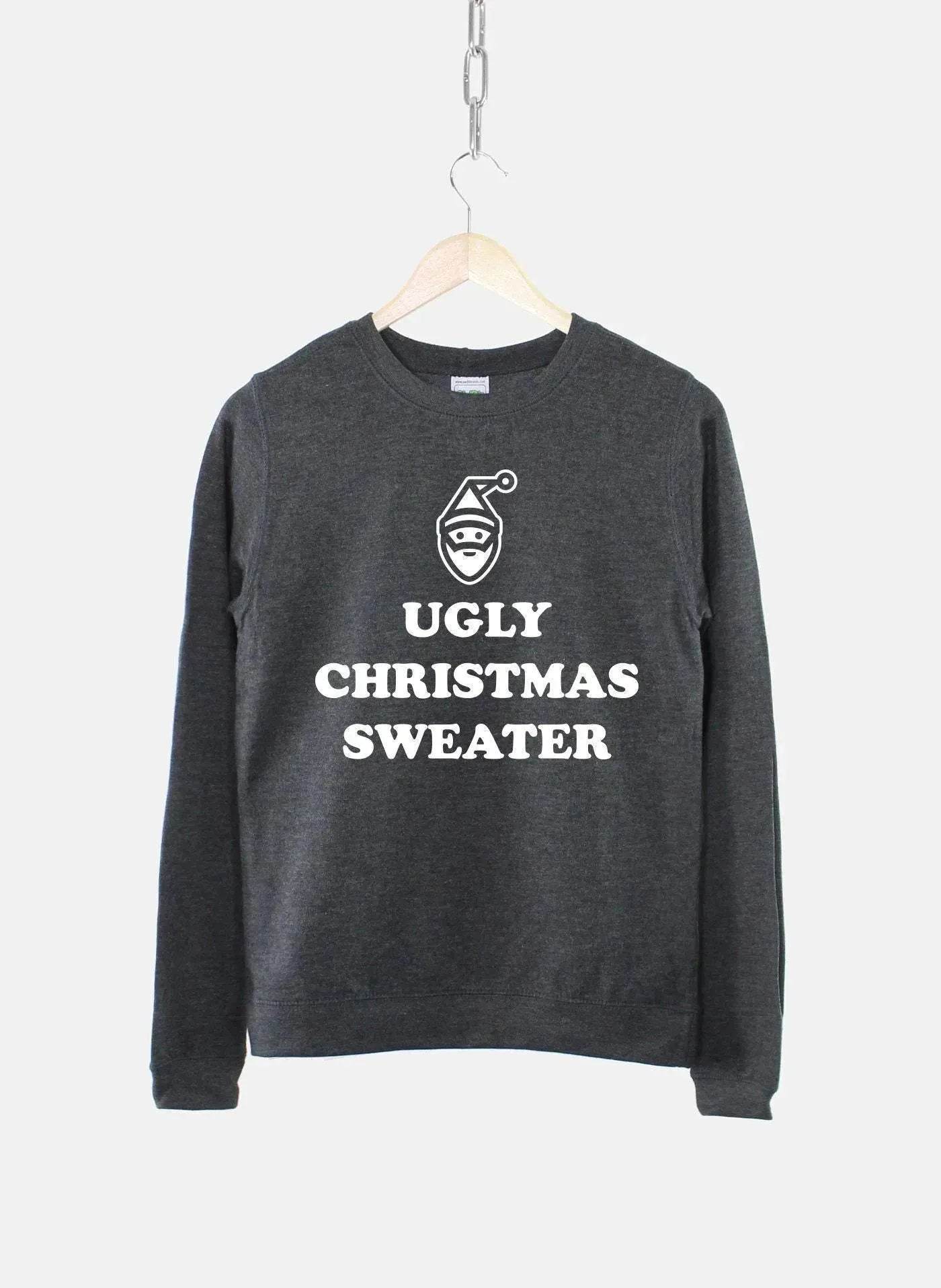 Women's Ugly Christmas Sweater Sweatshirt Bah Humbug Funny - Velora
