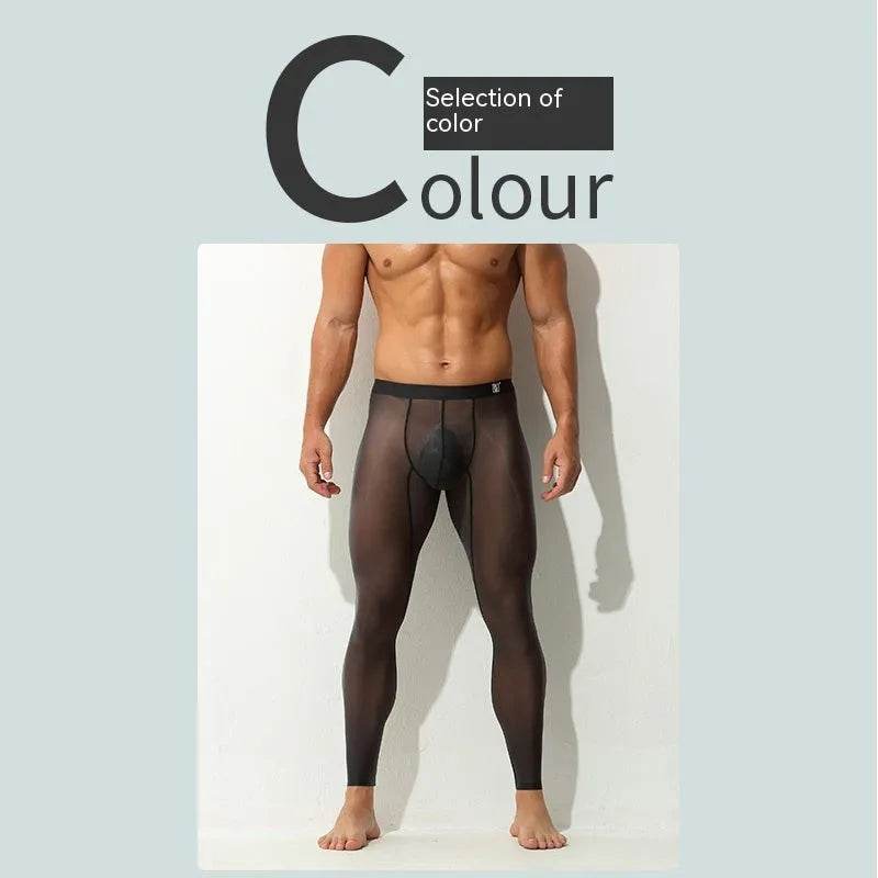 Men's Leggings Ultra-thin Tight Fitting Long John underwear men - Velora