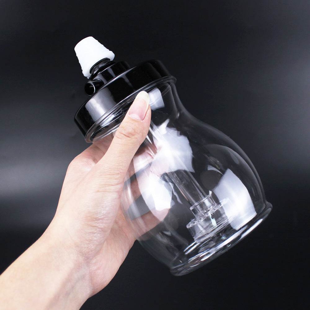 Portable Transparent White Plastic Hookah Full Set Of Accessories - Velora